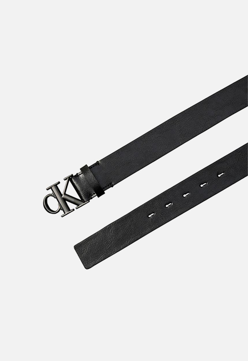 Calvin Klein - Ck Buckle Tumbled 35Mm - Black/Matte Black
