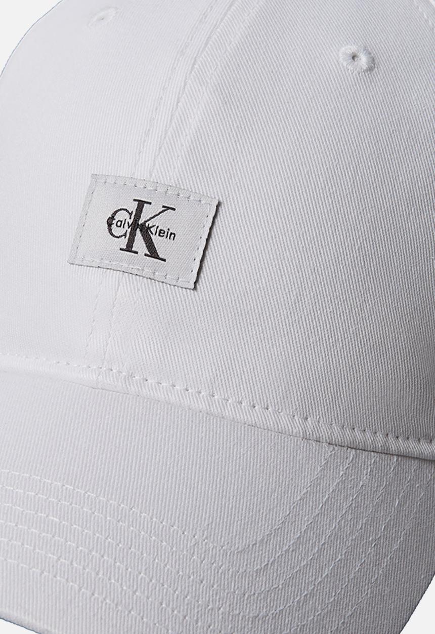 Calvin Klein - Monologo Woven Patch Bb Cap - Bright White