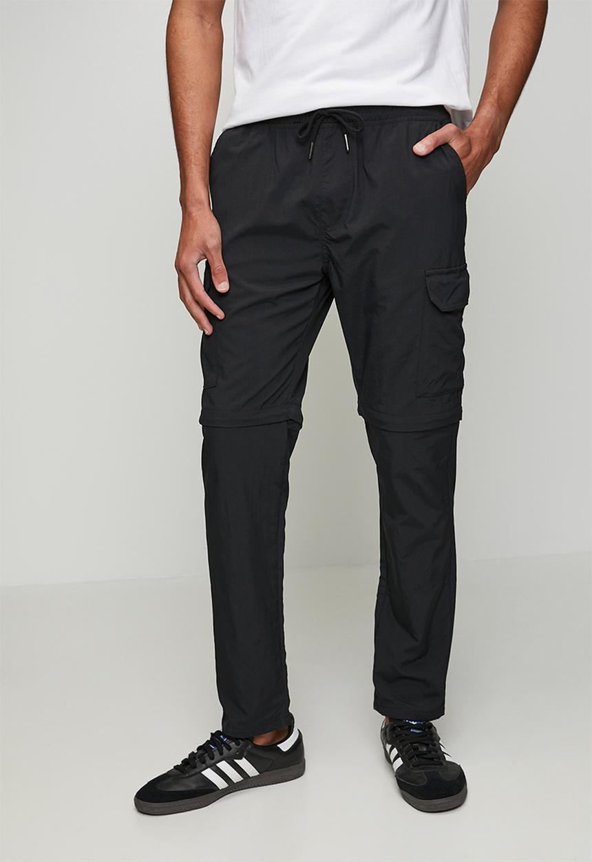 Brave Soul - Taslan Cargo Pant - Black