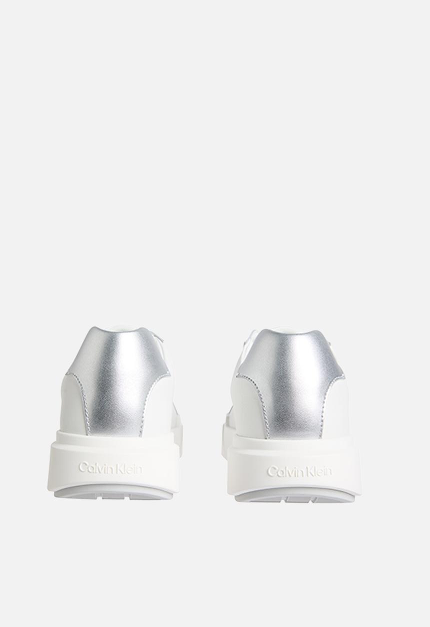 Calvin Klein - Chunky Cupsole Lace Up - Bright White/Silver