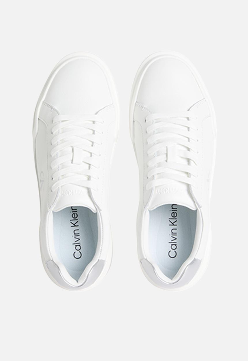 Calvin Klein - Chunky Cupsole Lace Up - Bright White/Silver