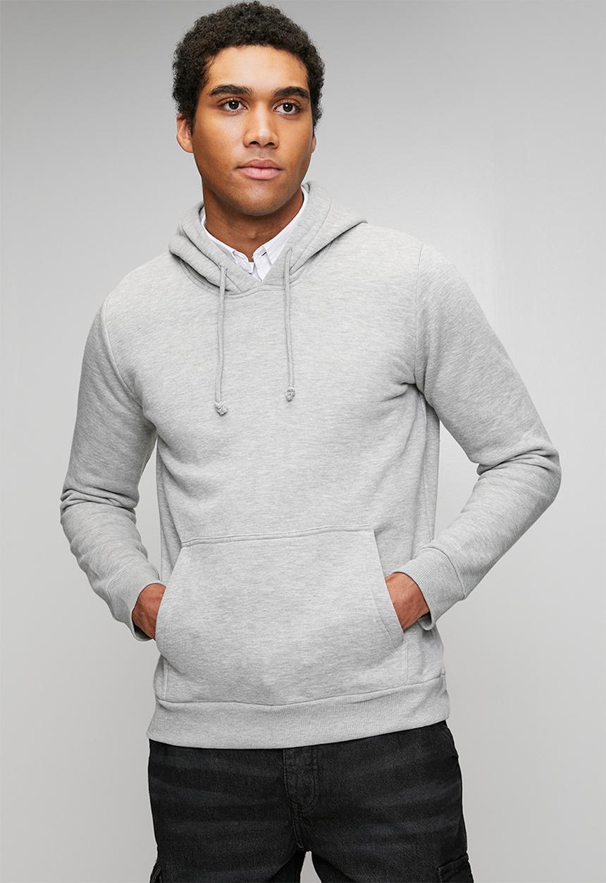 Brave Soul - Hoody Overhead - Grey Marl