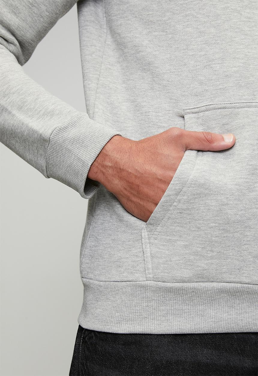 Brave Soul - Hoody Overhead - Grey Marl