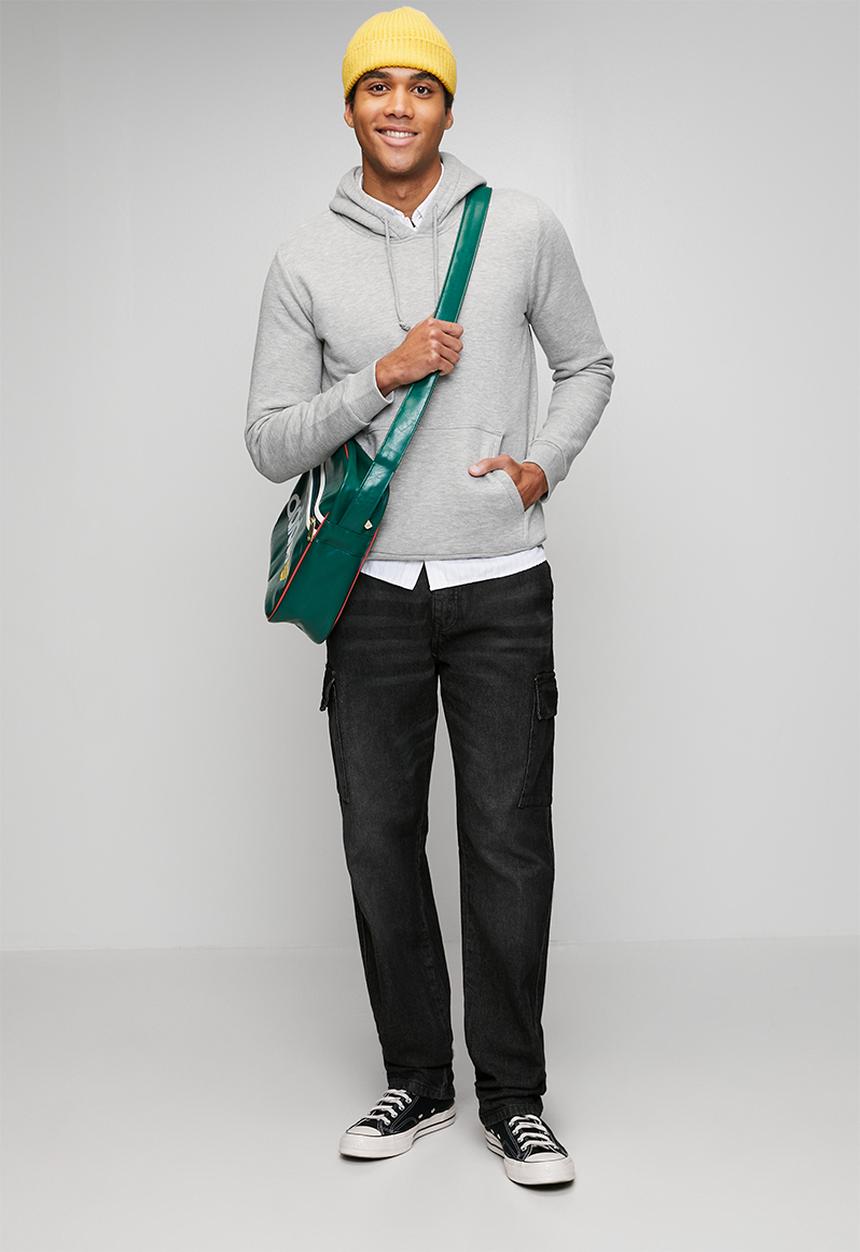 Brave Soul - Hoody Overhead - Grey Marl