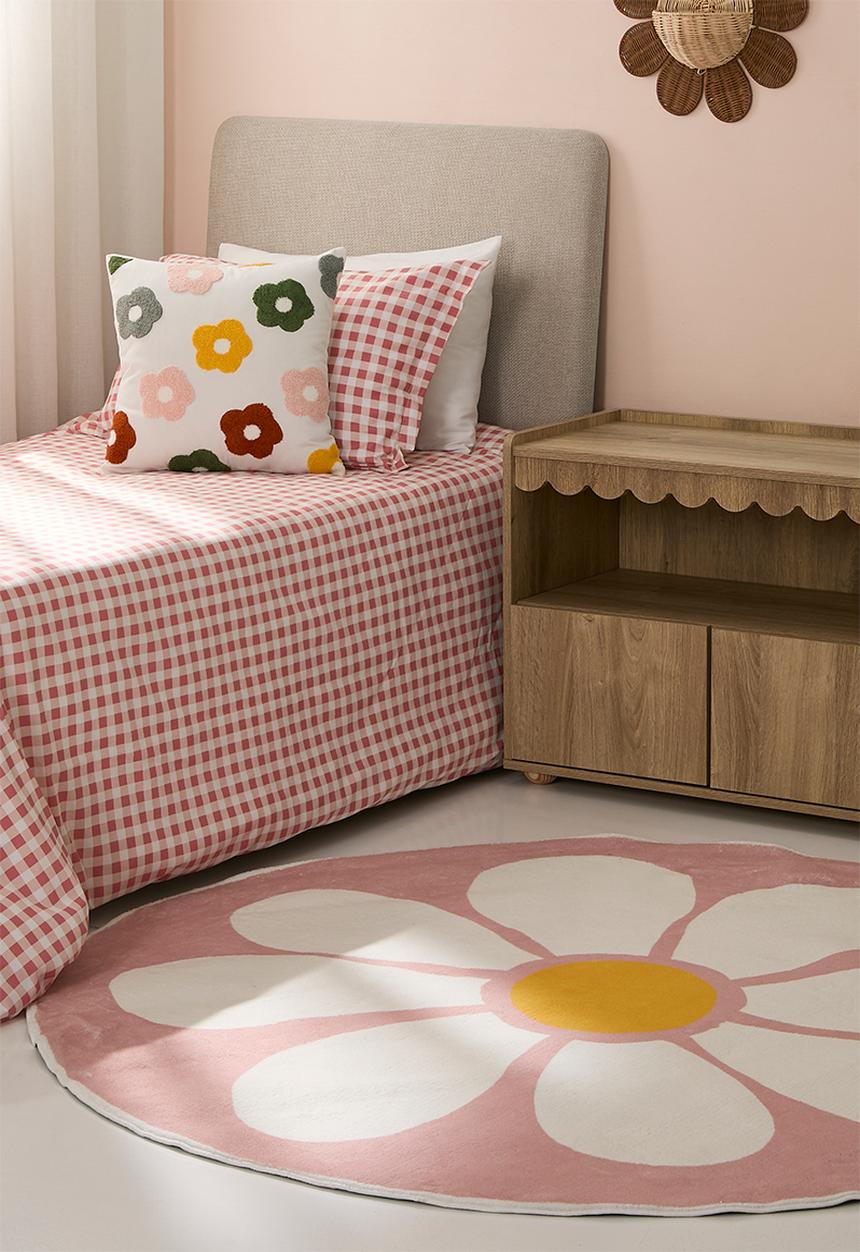 Pop Candy - Daisy round rug - pink