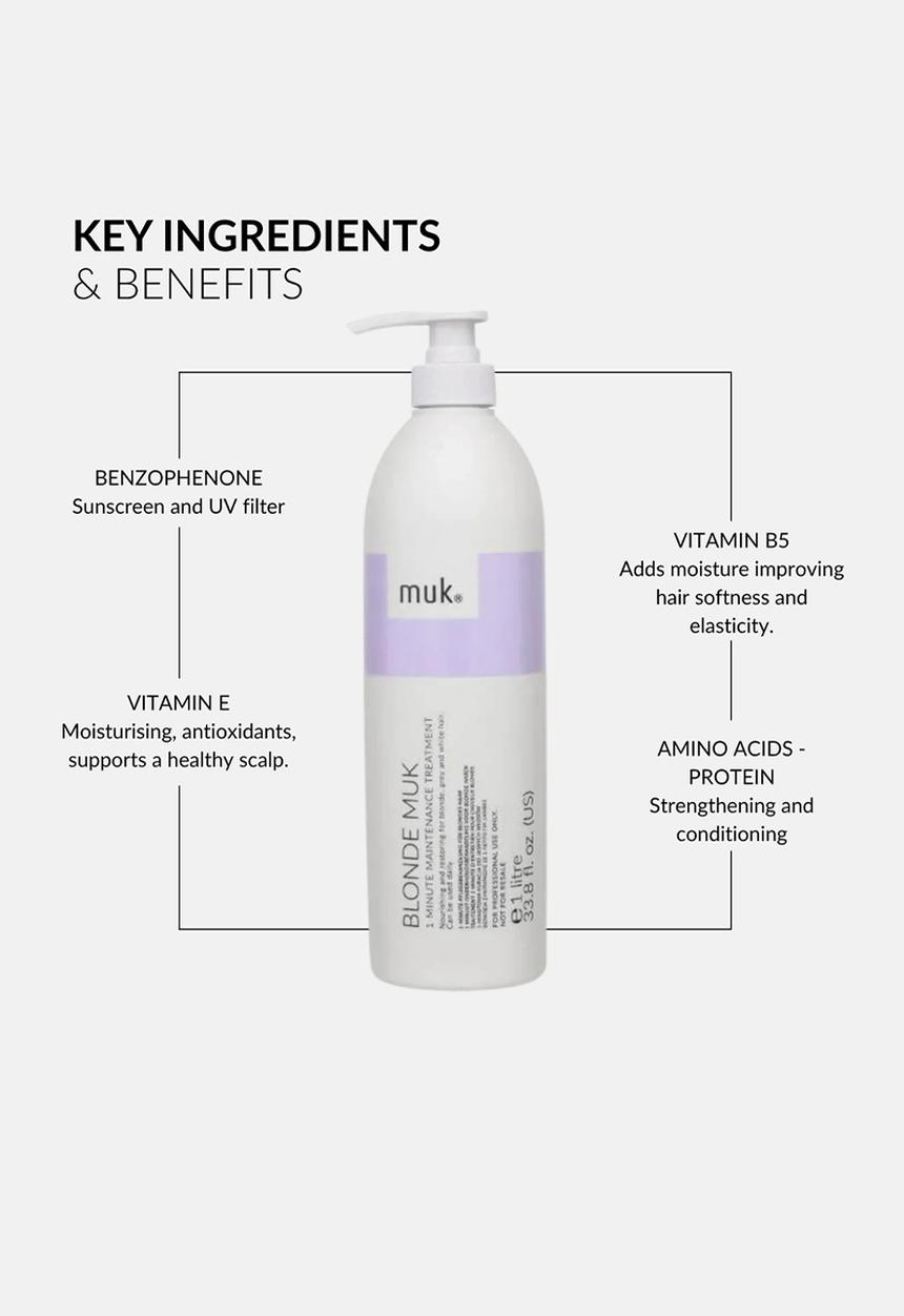 MUK Haircare - Blonde muk 1 Minute  Treatment - 1 Litre