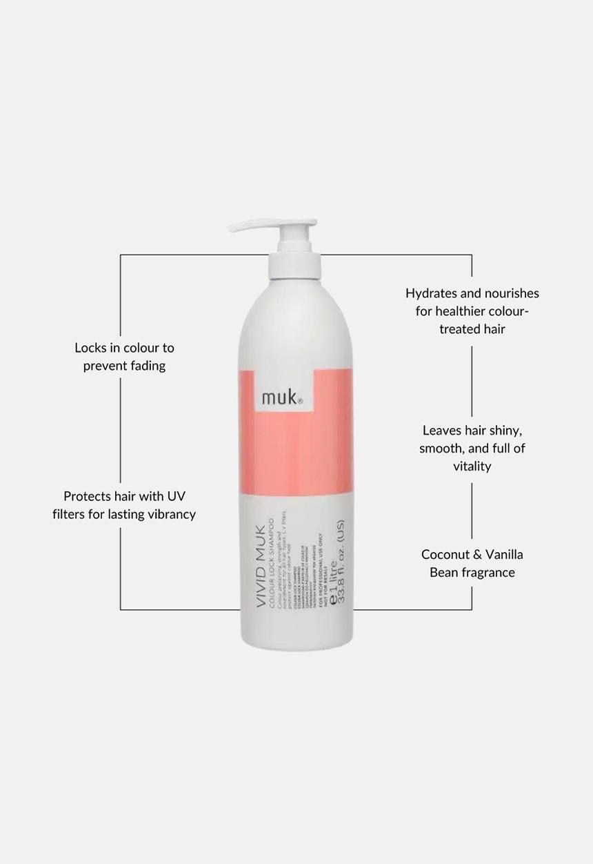 MUK Haircare - Vivid Colour Shampoo - 1l