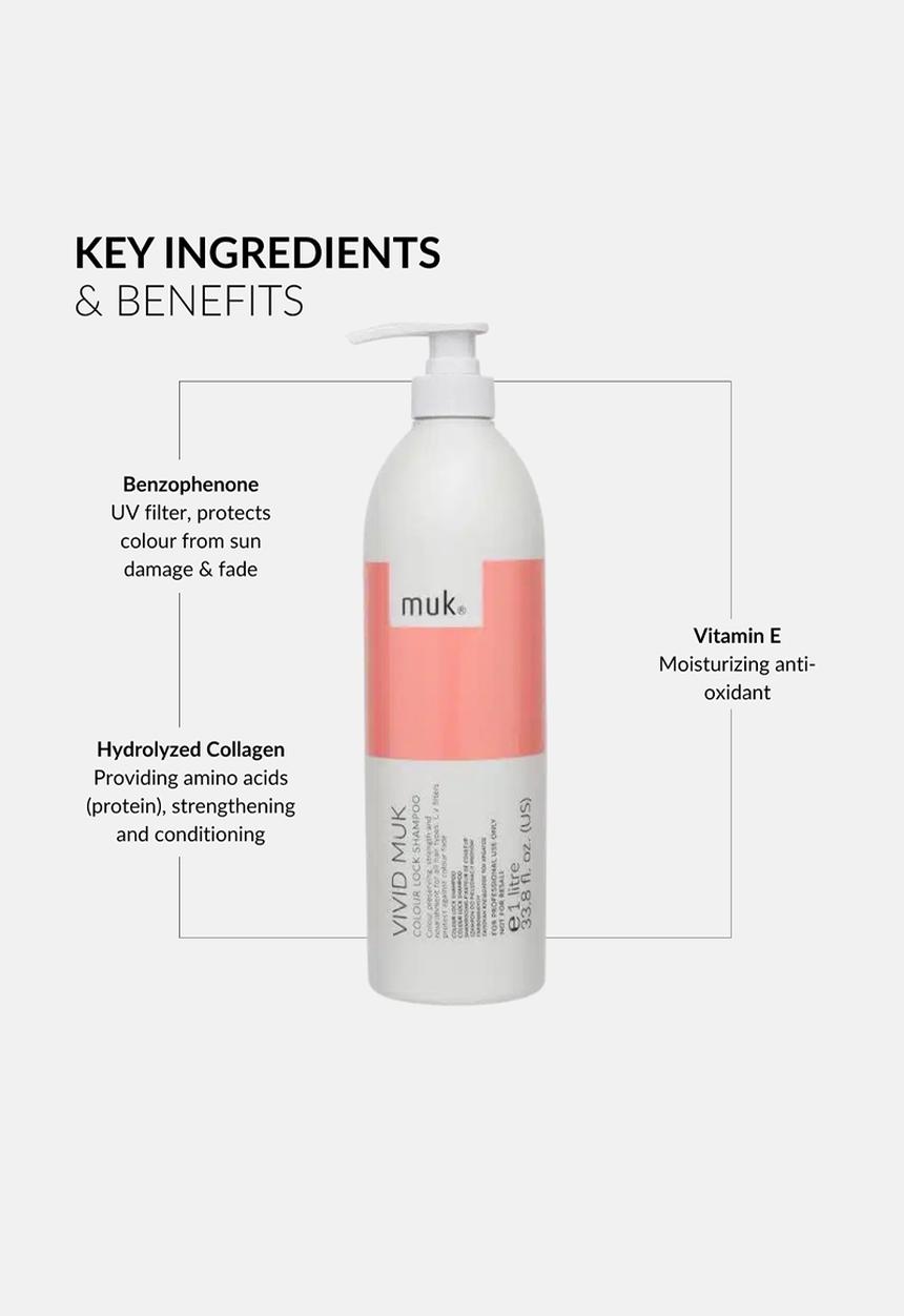 MUK Haircare - Vivid Colour Shampoo - 1l