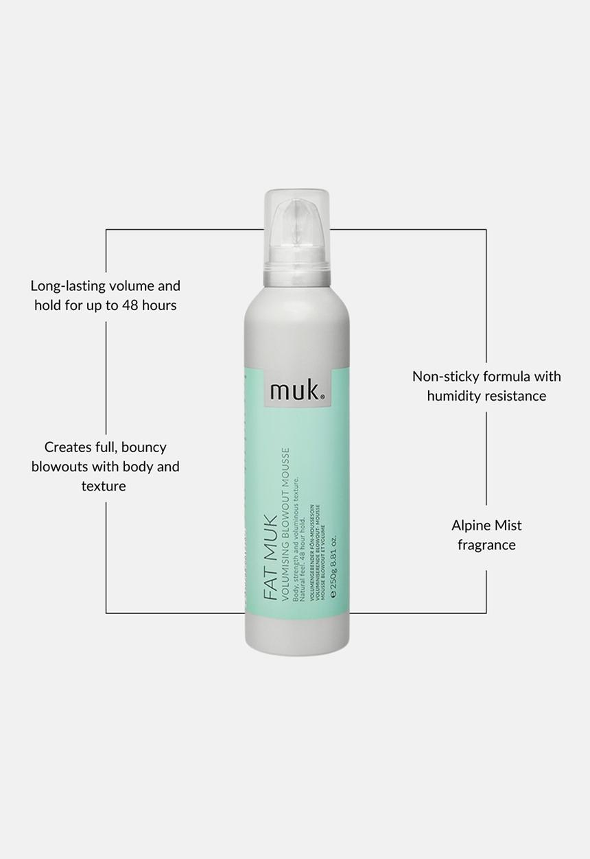 MUK Haircare - Fat Volumising Blowout Mousse - 250ml