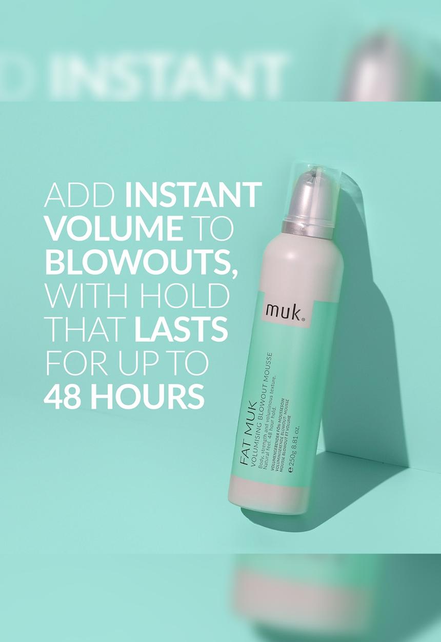 MUK Haircare - Fat Volumising Blowout Mousse - 250ml