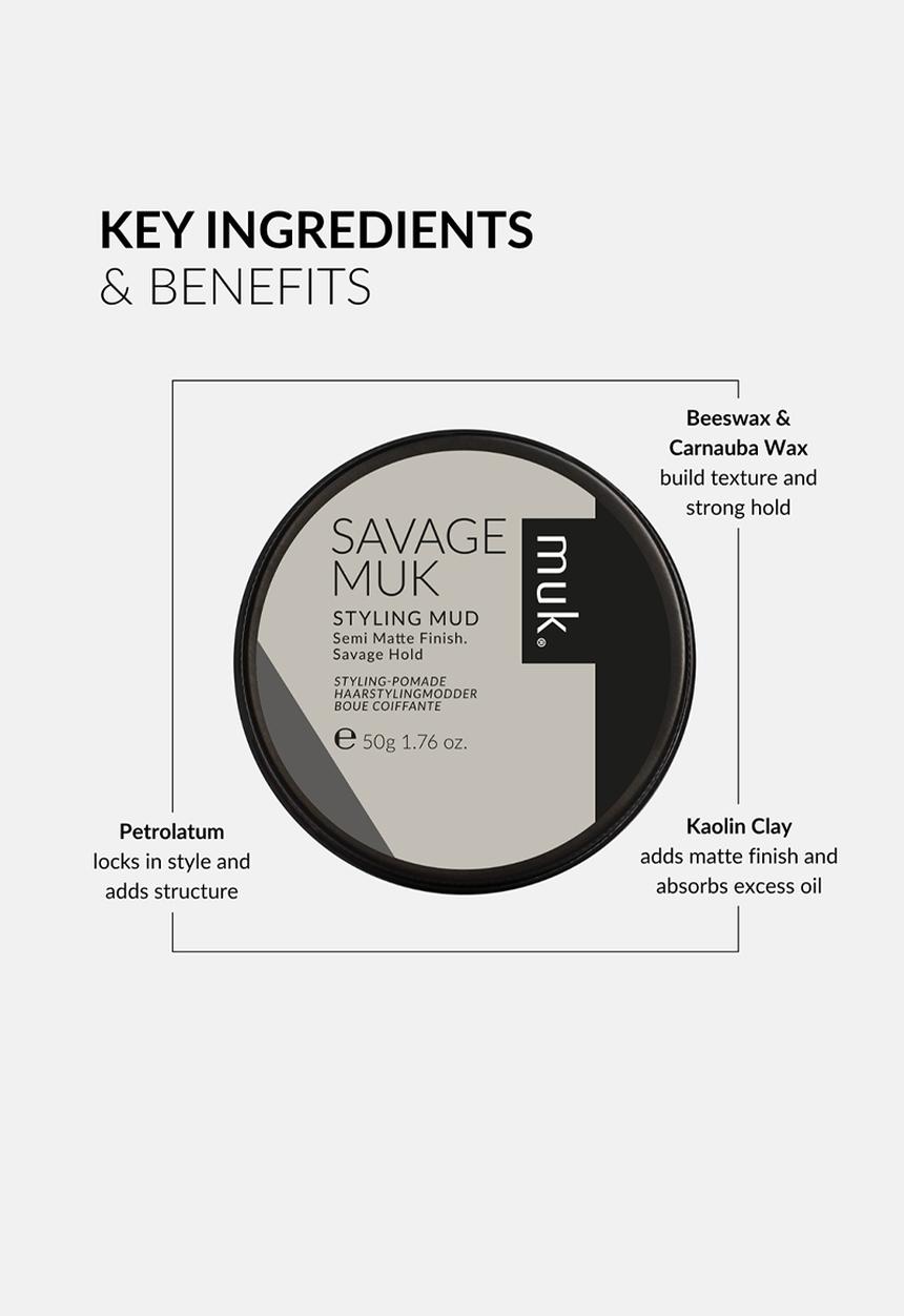 MUK Haircare - Savage Styling Mud - 50g