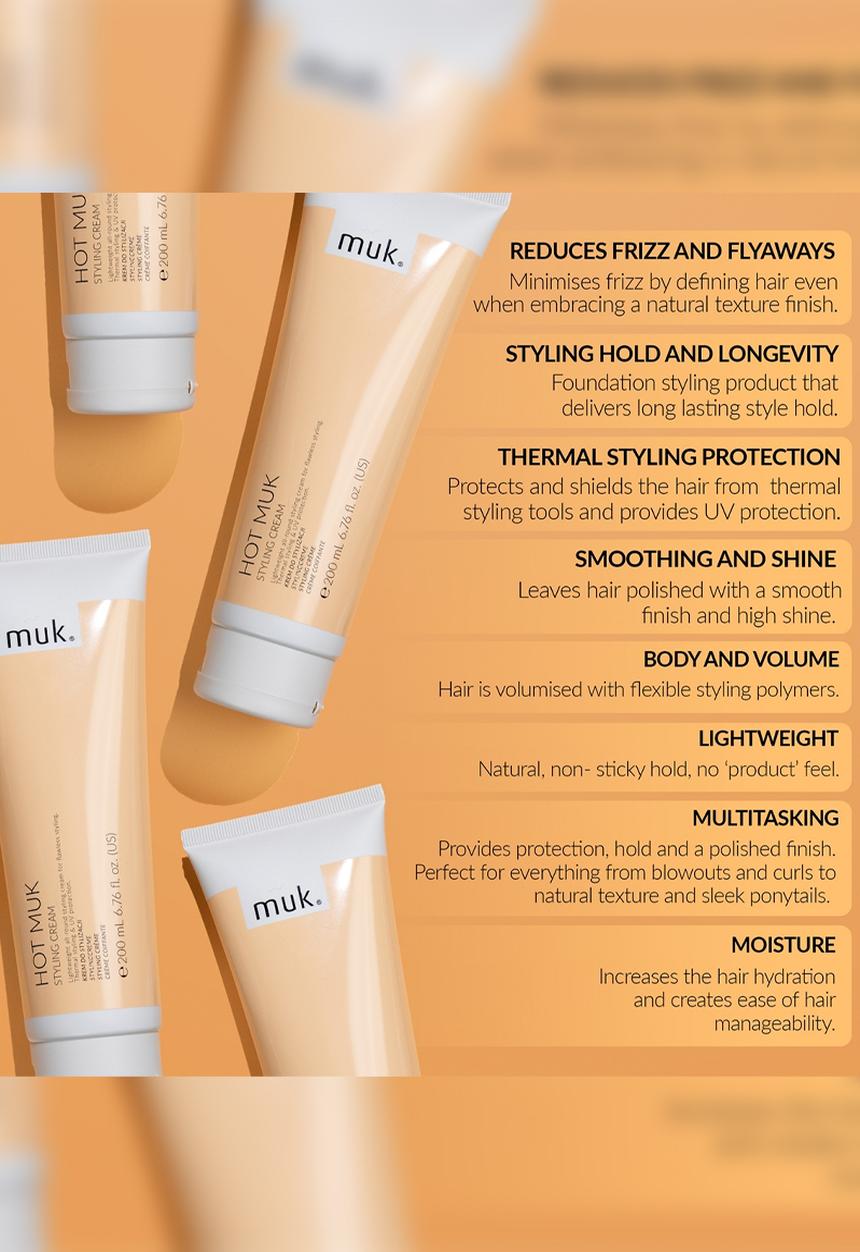 MUK Haircare - Hot Thermal Cream - 200ml