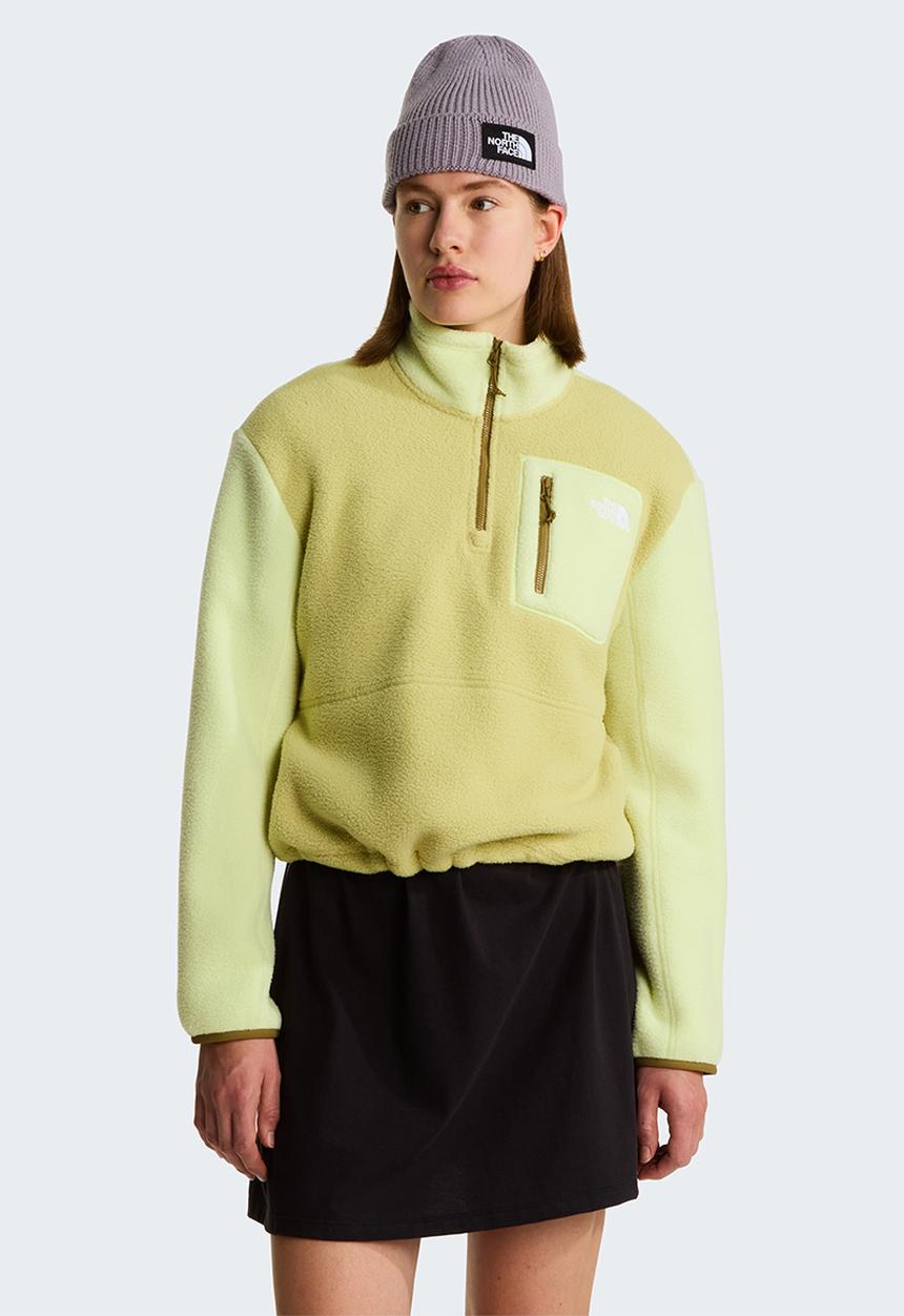 W Yumiori 1/4 Zip - Pear-Lemon Mist-Cedar