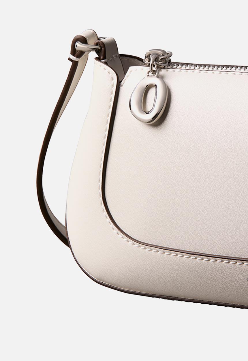 Calvin Klein - Hardware zip crossbody- lily white