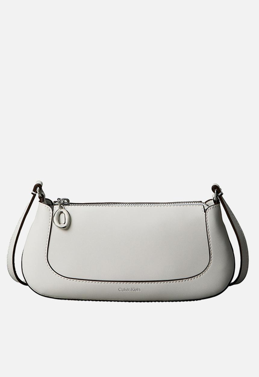 Calvin Klein - Hardware zip crossbody- lily white