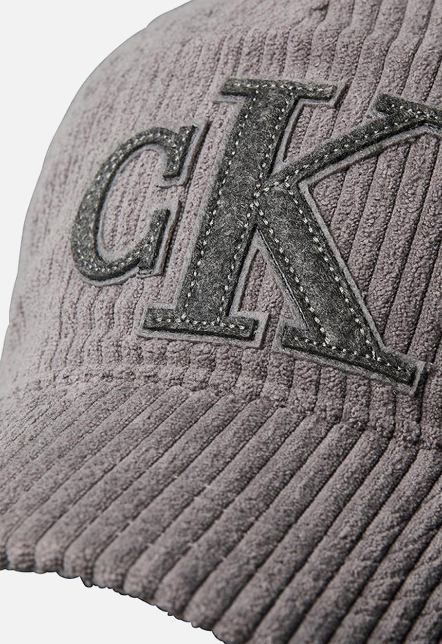 Calvin Klein - Felt Monogram Patch Cap - Charcoal Gray