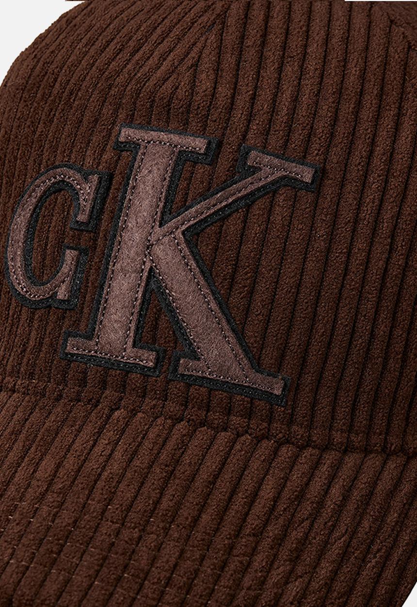 Calvin Klein - Felt Monogram Patch Cap - Chocolate Martini