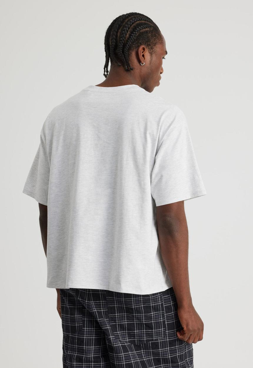 Factorie - Open Gallery Box Fit Tshirt - Og Silver Marle/Front Text
