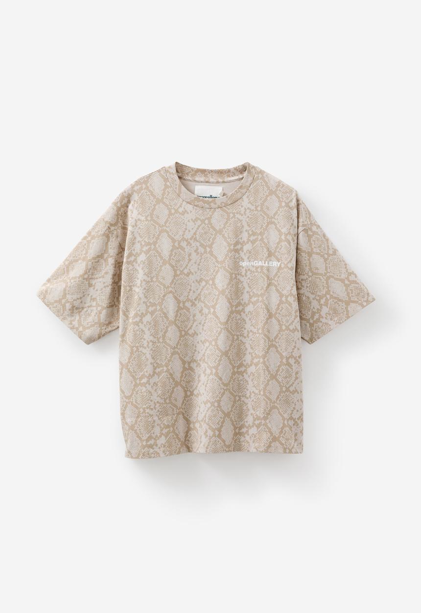 Factorie - Open Gallery Box Fit Tshirt - Og Snakeskin/Open Mind