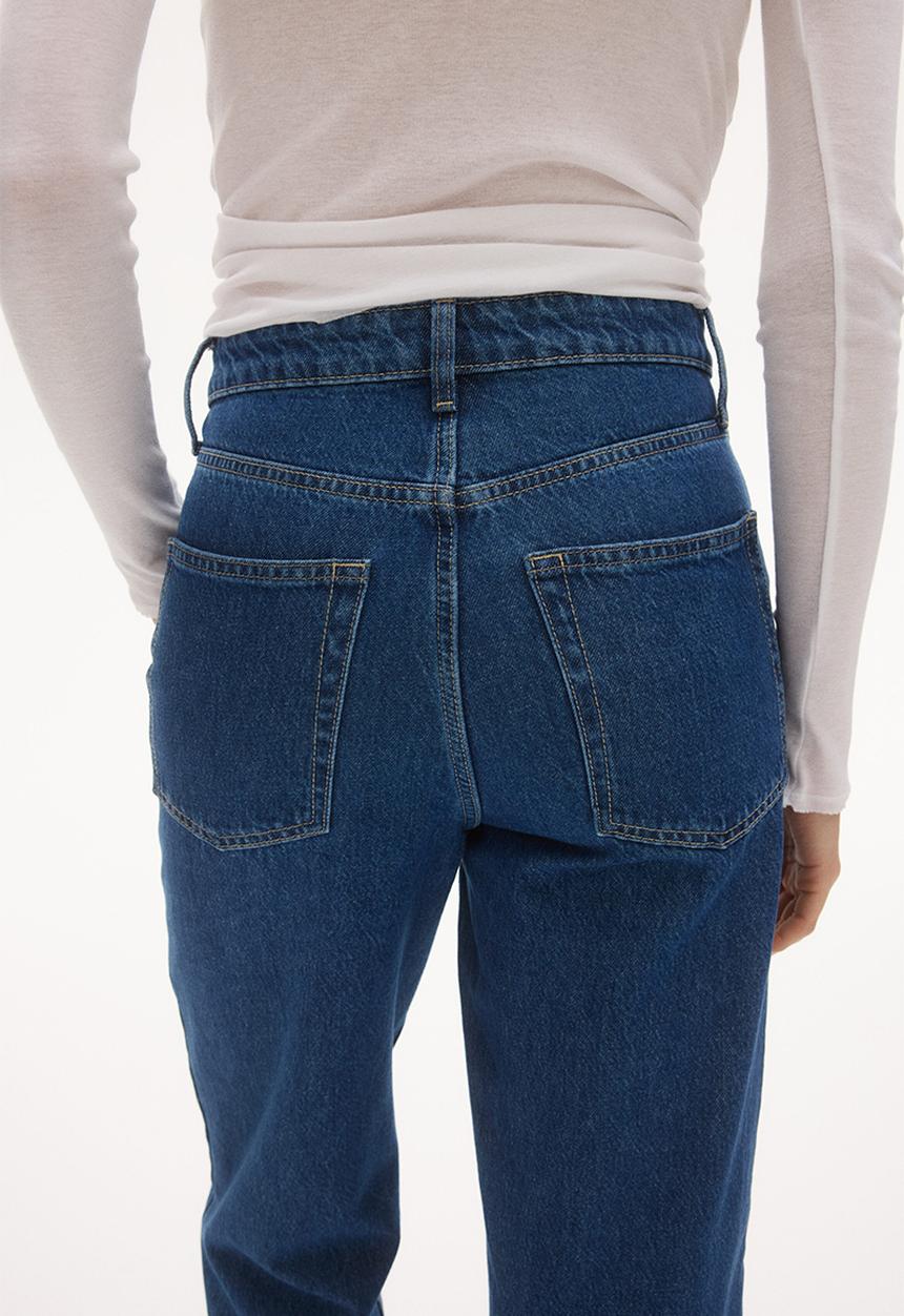 H&M - Wide high waist jeans - denim blue