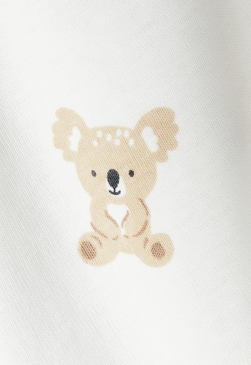 H&M - 3-pack printed jersey bodysuits - beige/koalas