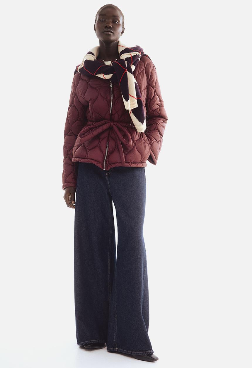 H&M - Quilted jacket - burgundy