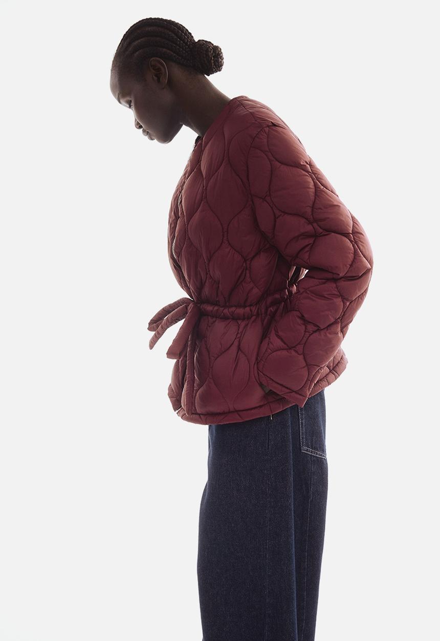 H&M - Quilted jacket - burgundy