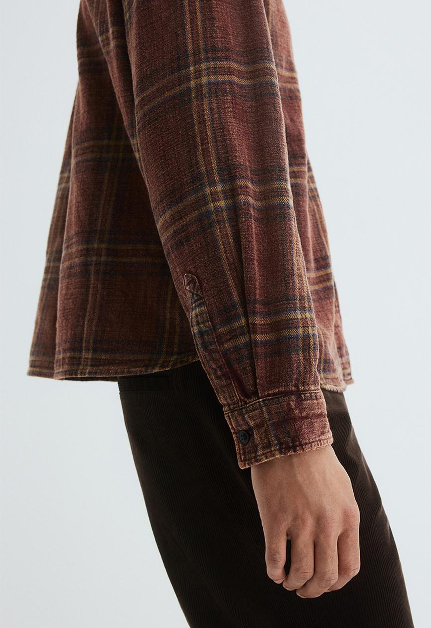 H&M - Relaxed fit shirt - burgundy checked