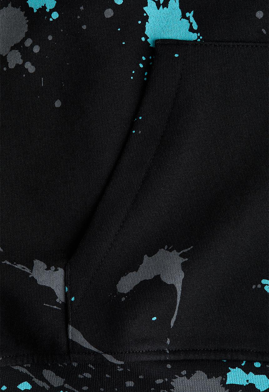 H&M - Printed hoodie - black/playstation