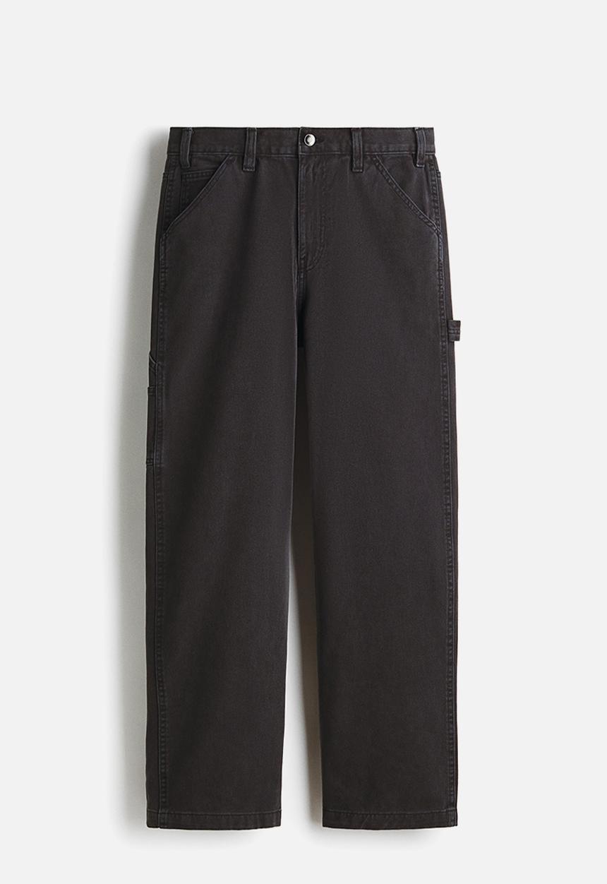 H&M - Relaxed fit worker trousers - black