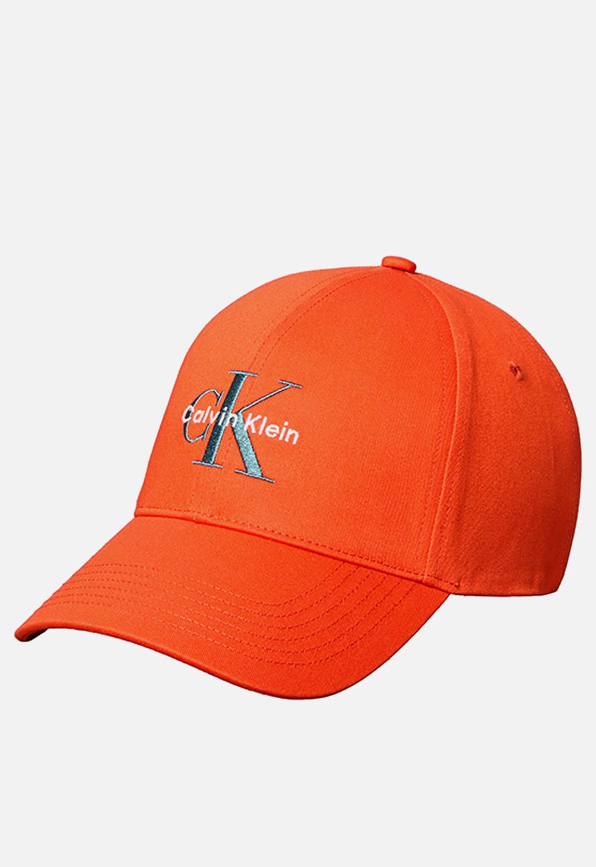 Calvin Klein - Monologo Embroidery Baseball Cap - Orange Horizon