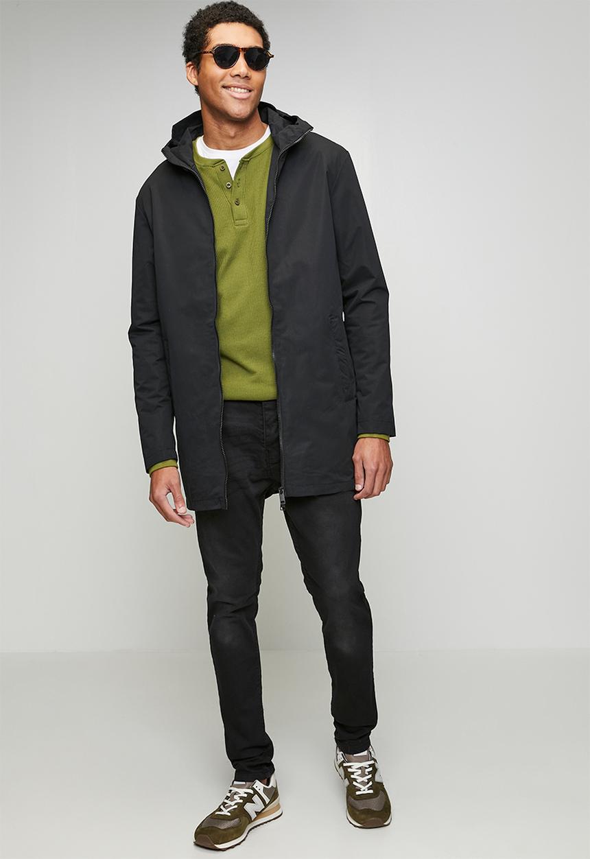 Brave Soul - Denim Skinny Fit Jean - Charcoal Reg Length