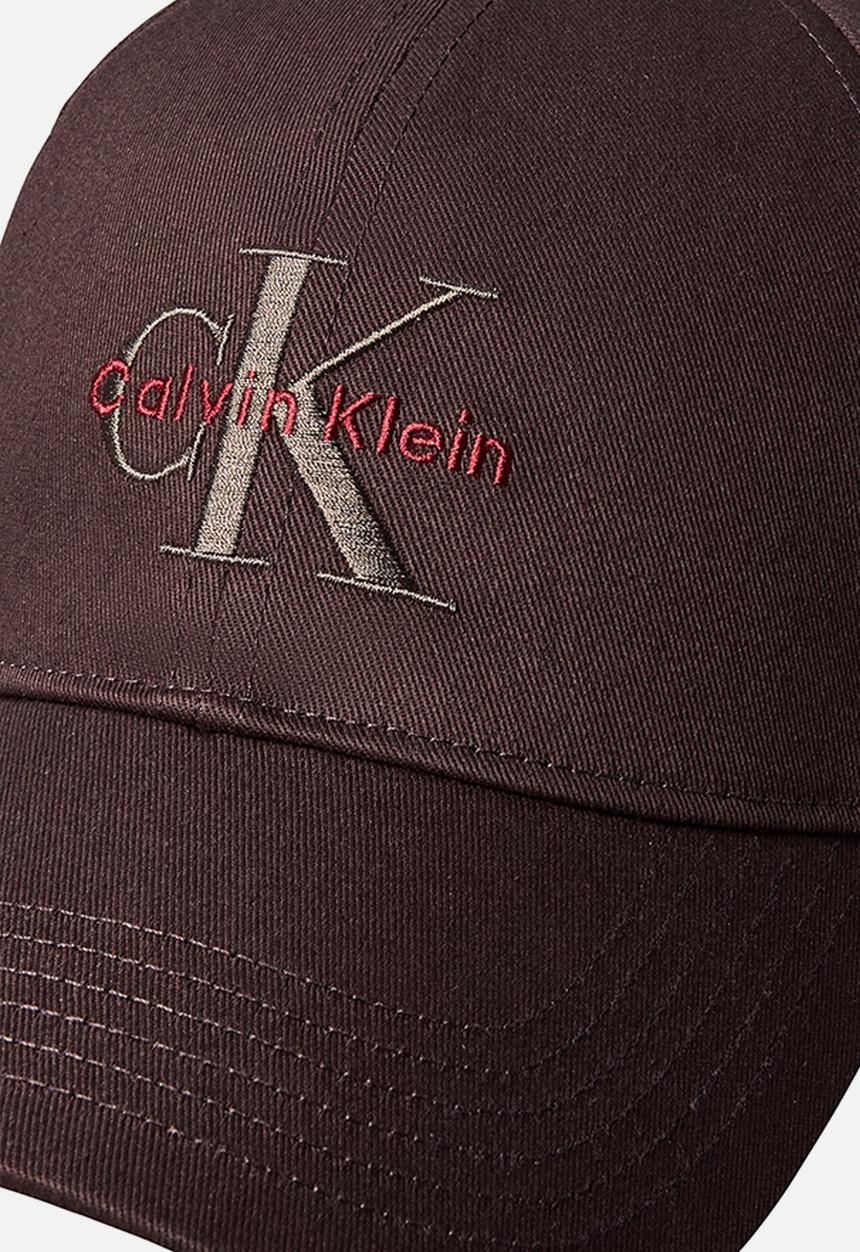 Calvin Klein - Monologo Embroidery Baseball Cap - Rich Brown