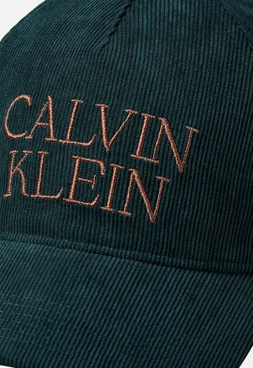 Calvin Klein - Corduroy Graphic 5 Panel Cap - Navy Teal