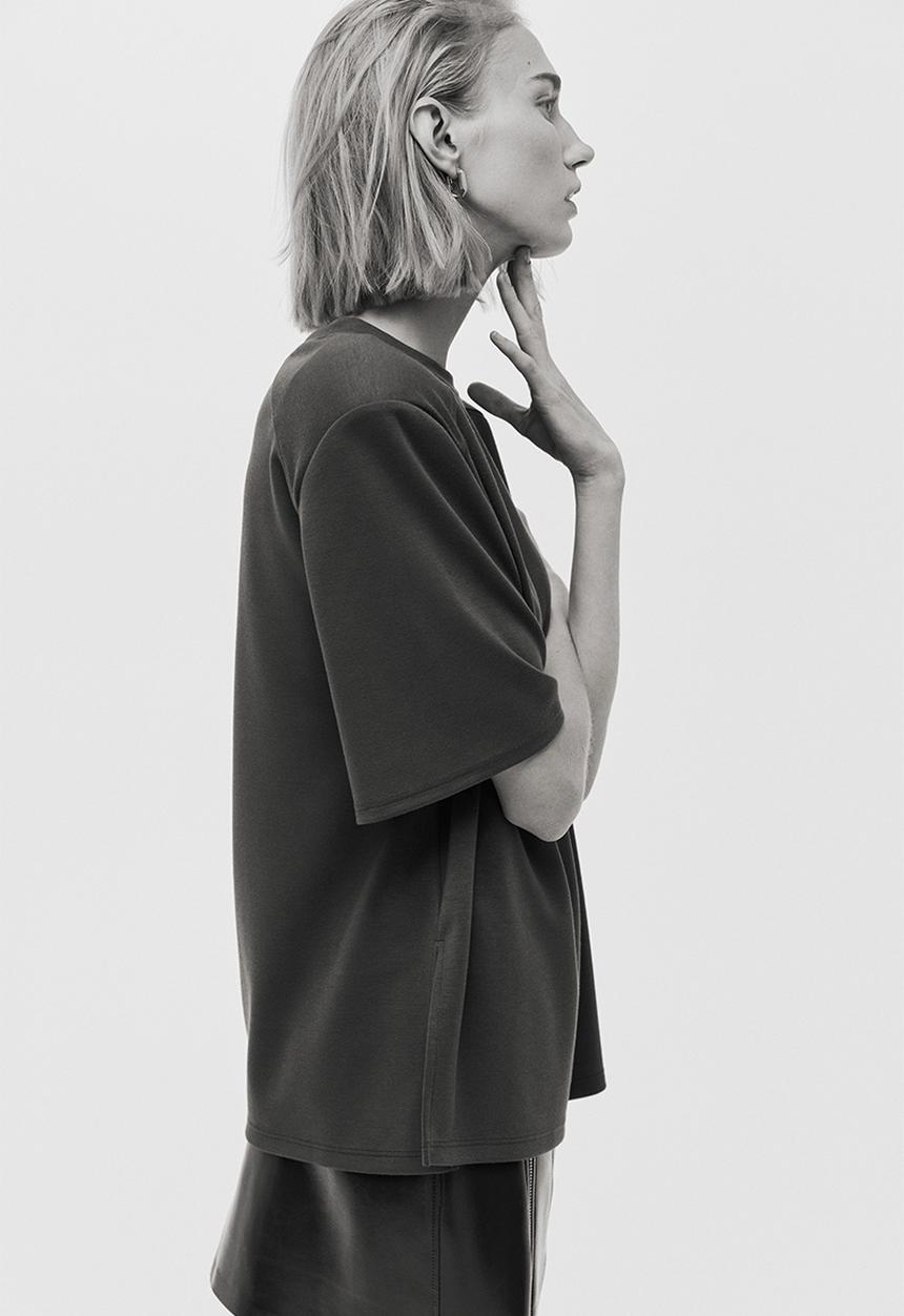 H&M - Modal-blend top - dark grey