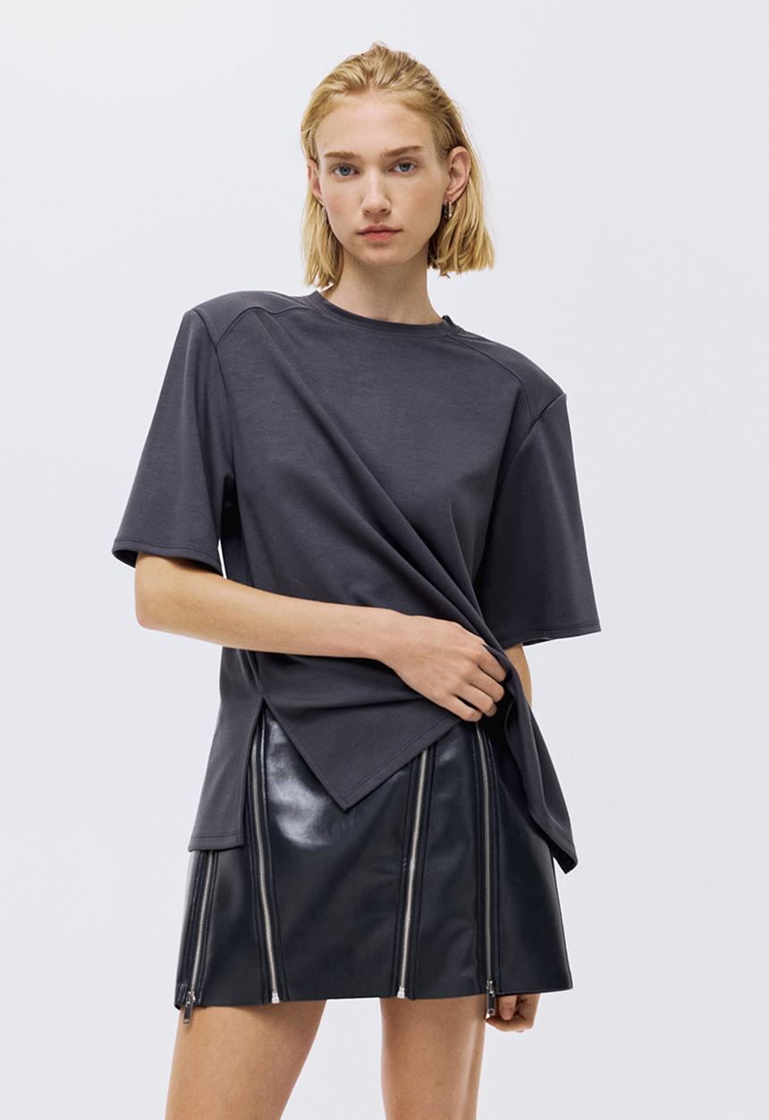 H&M - Modal-blend top - dark grey