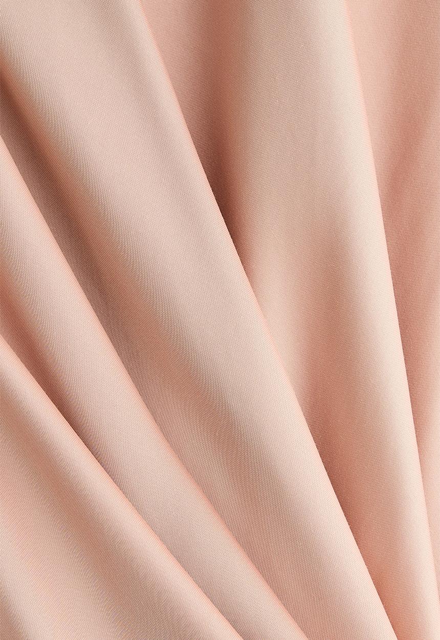 H&M - V-neck satin dress - beige
