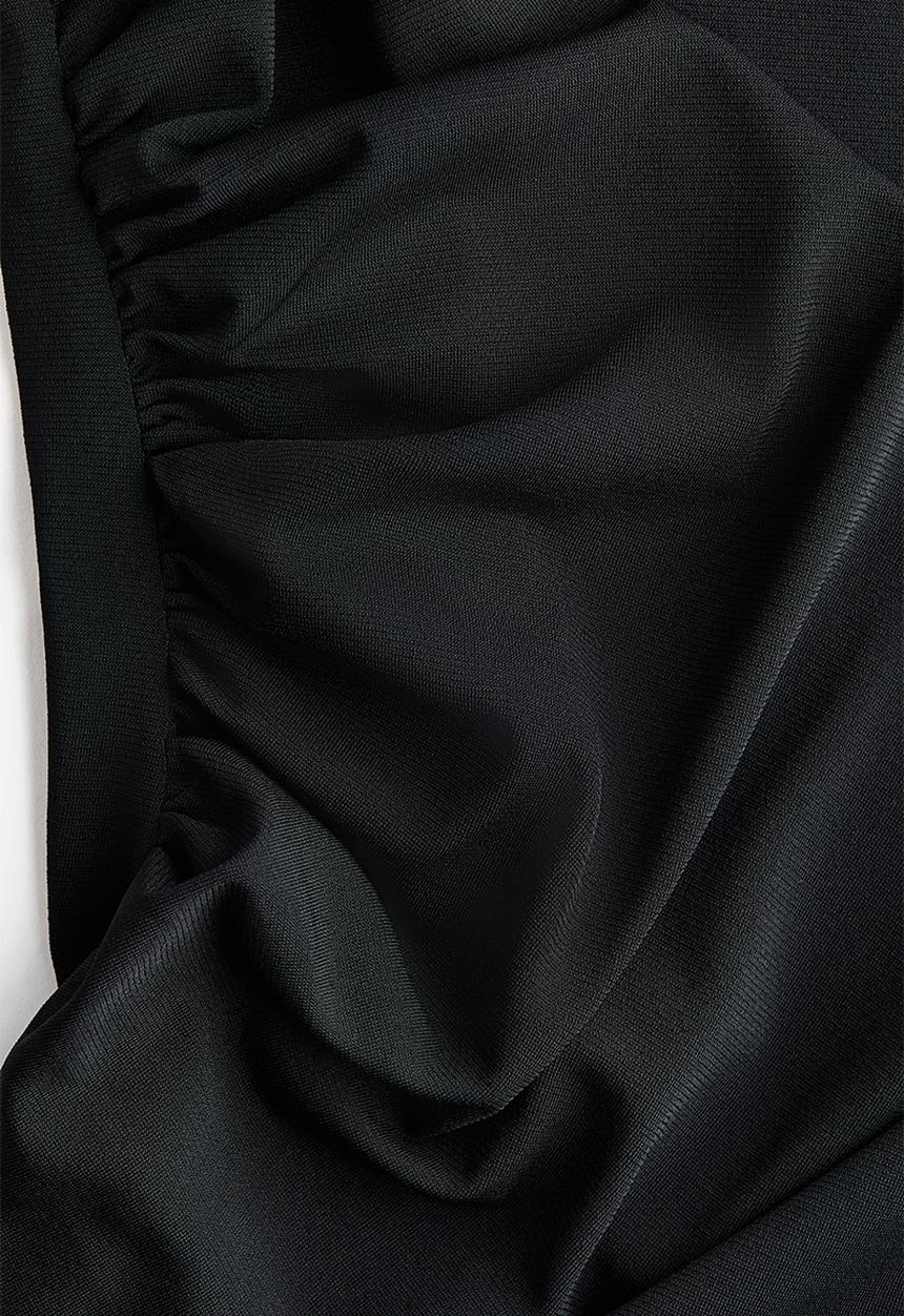 H&M - Gathered top - black