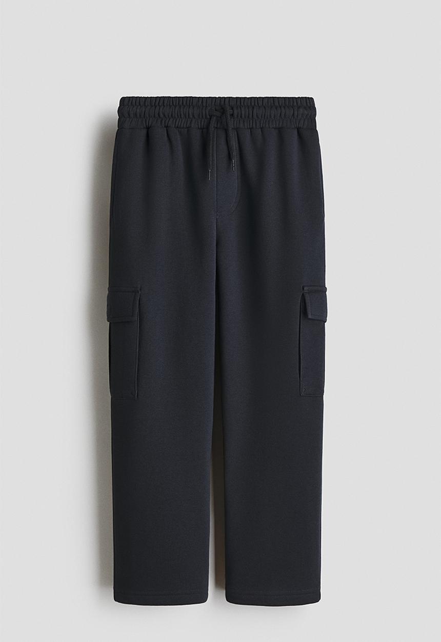 H&M - Cargo-style sweatshirt joggers - dark grey
