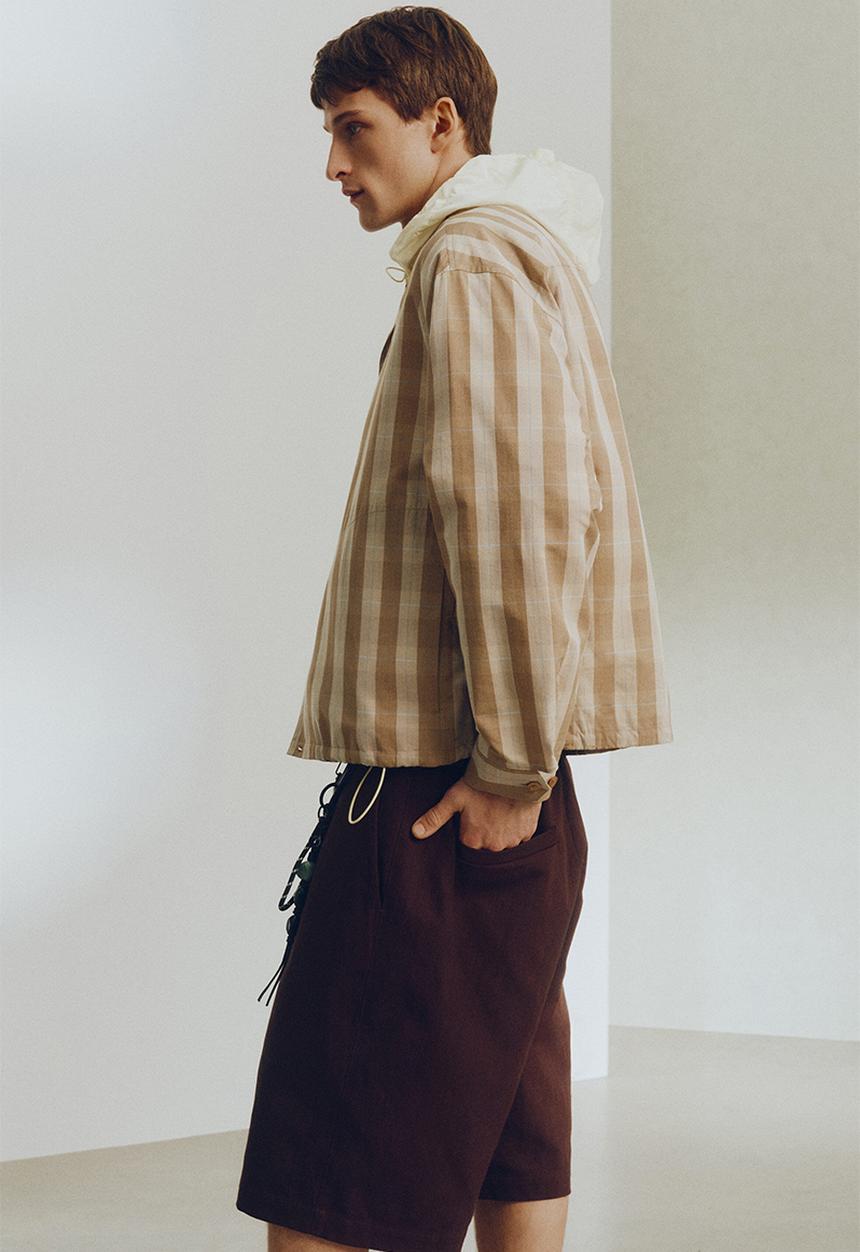 H&M - Overshirt - beige/checked
