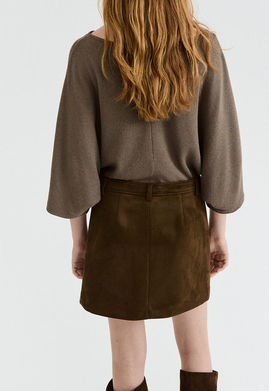 H&M - Oversized top - dark mole