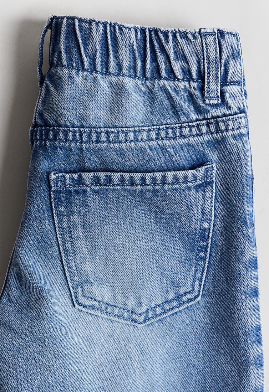 H&M - Wide leg embellished jeans - light denim blue