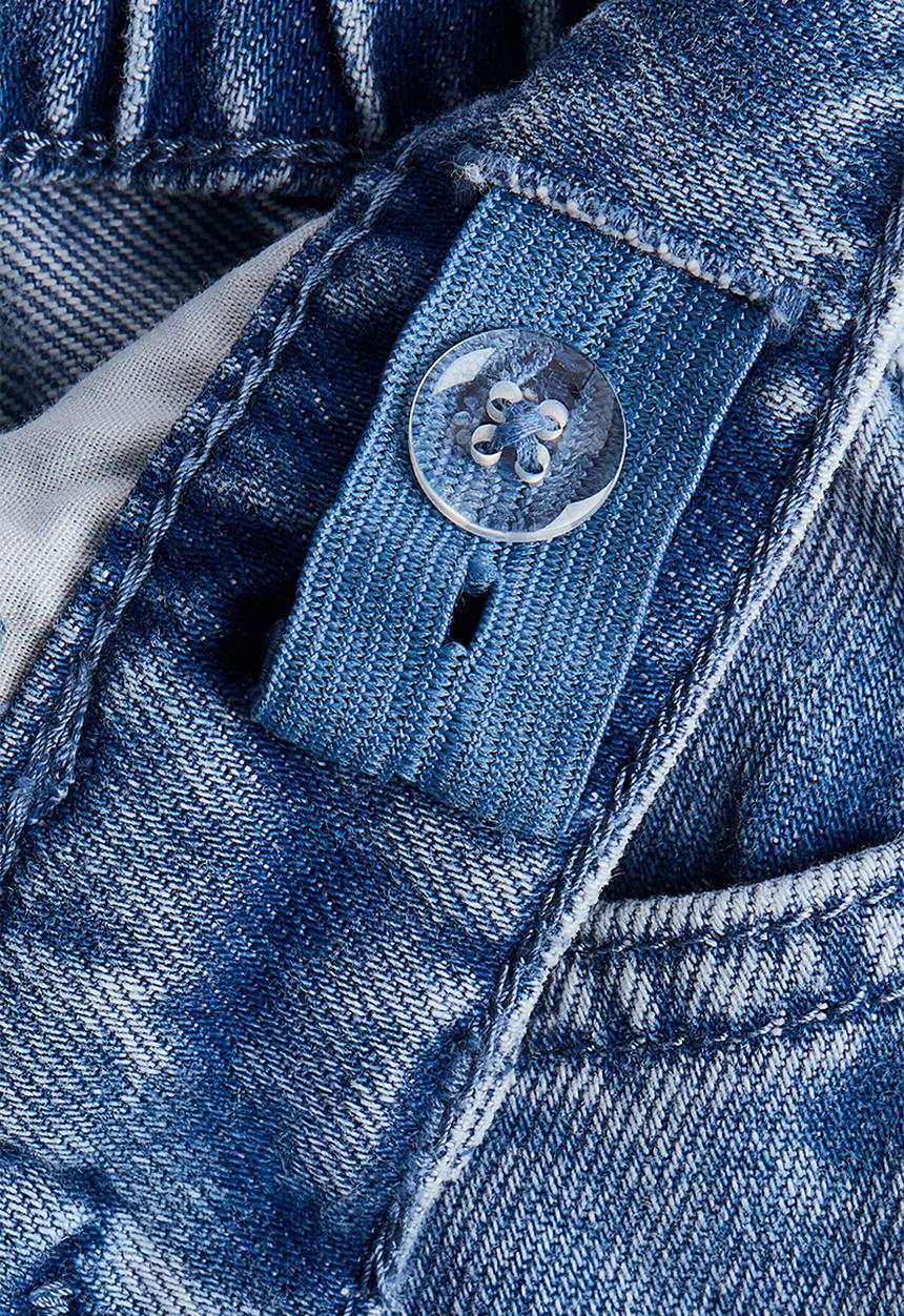 H&M - Wide leg embellished jeans - light denim blue