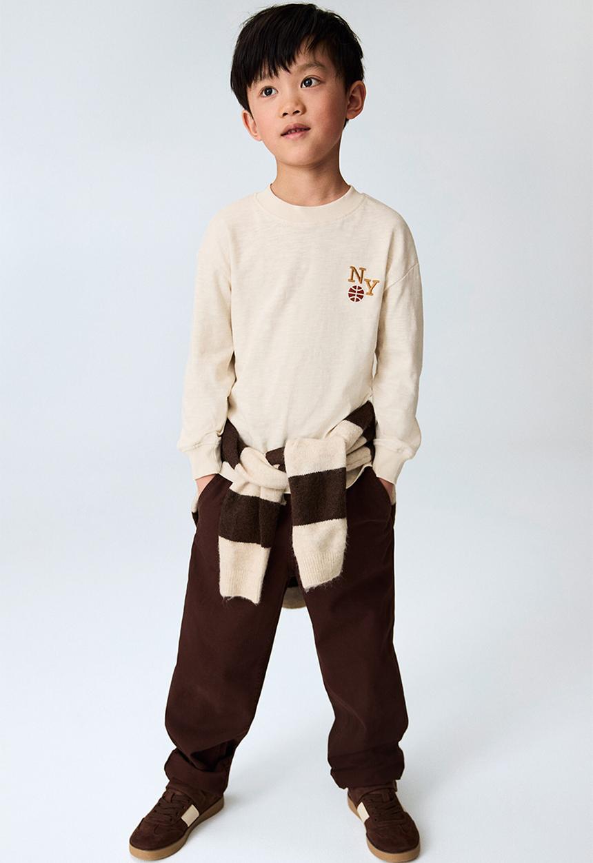 H&M - Canvas carpenter trousers - dark brown
