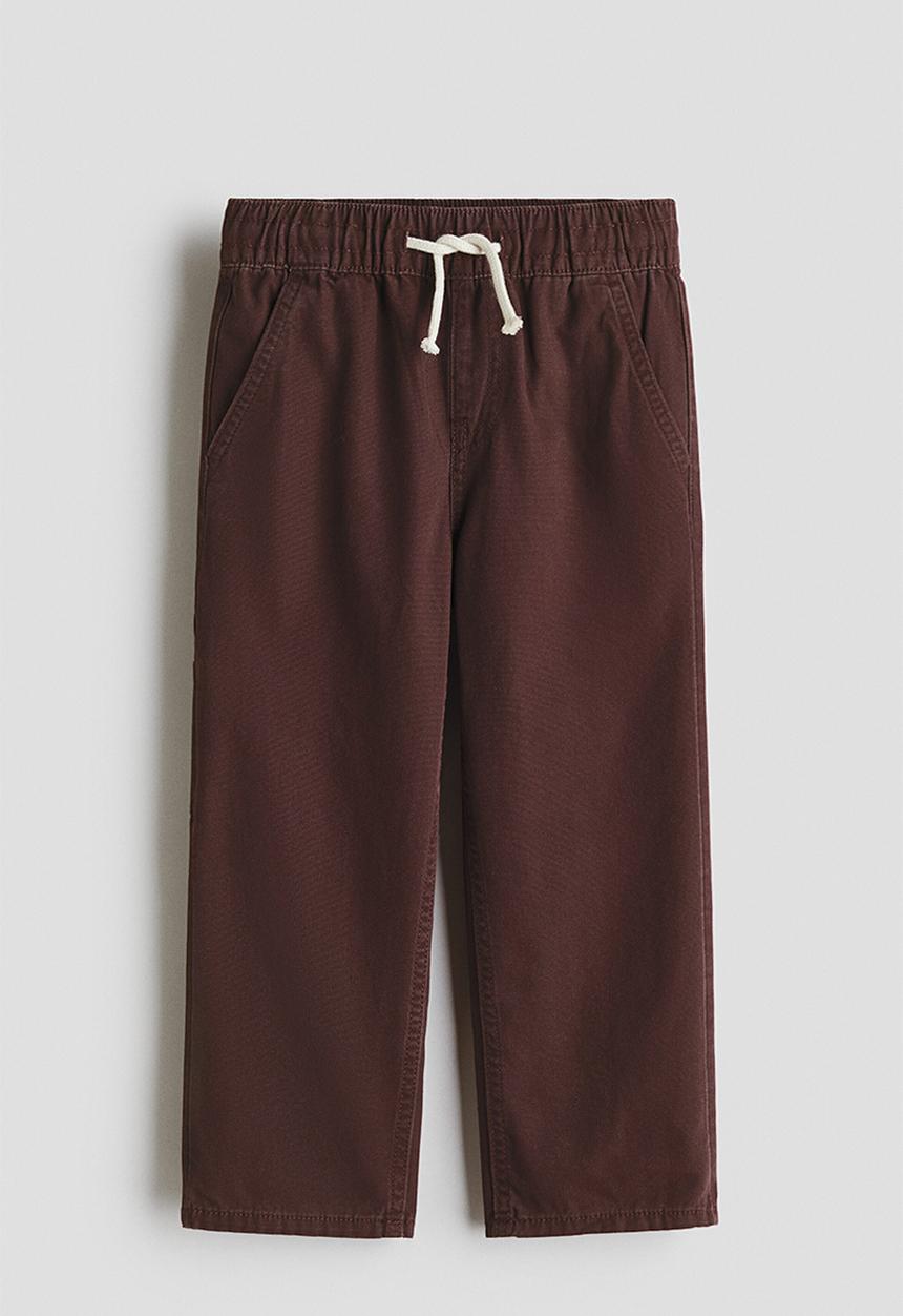 H&M - Canvas carpenter trousers - dark brown