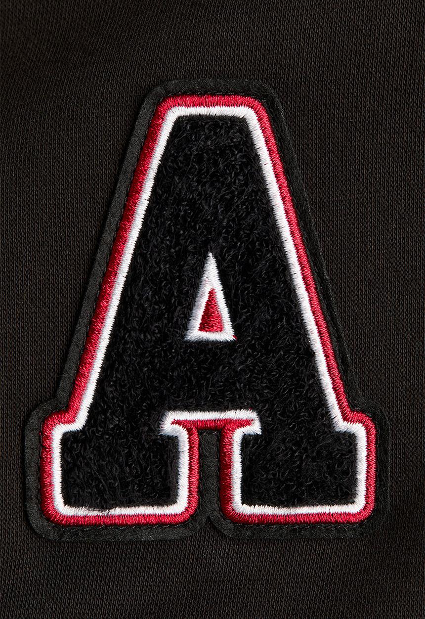 H&M - Motif-detail baseball jacket - black/colour block