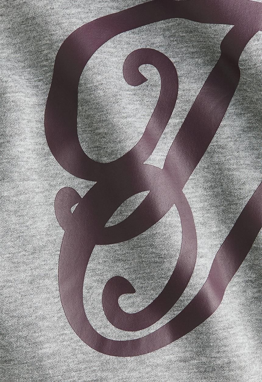 H&M - Motif-detail sweatshirt - grey/ta
