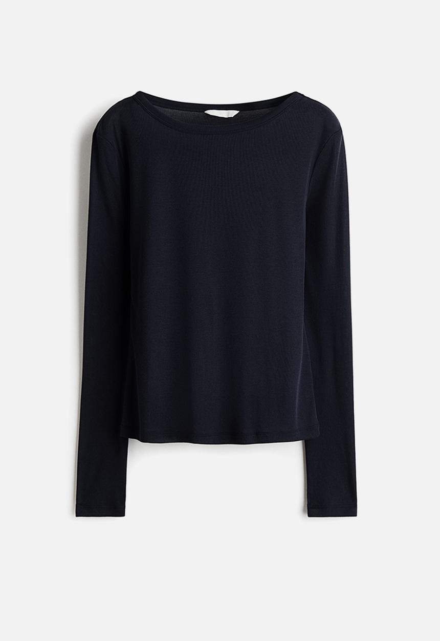 H&M - Jersey top - navy blue