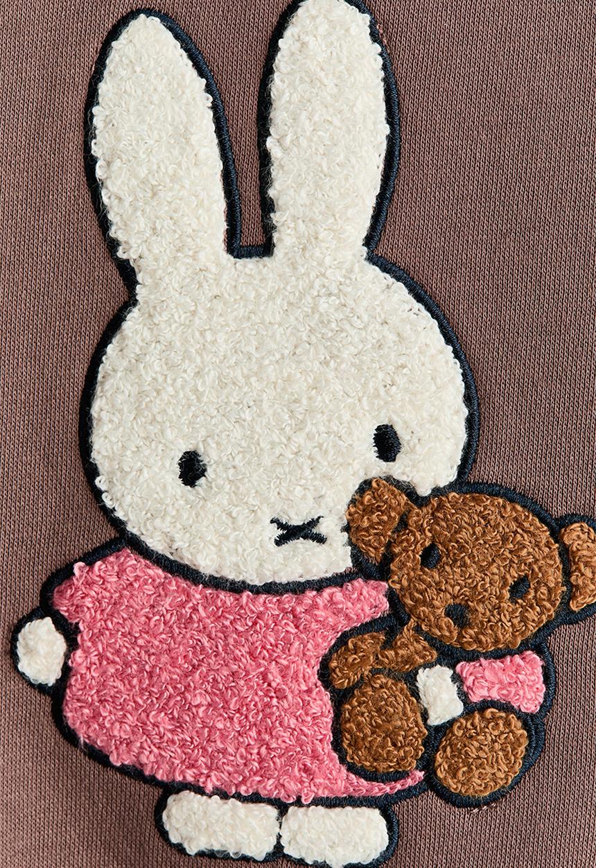 H&M - Appliqu?d sweatshirt - brown/miffy