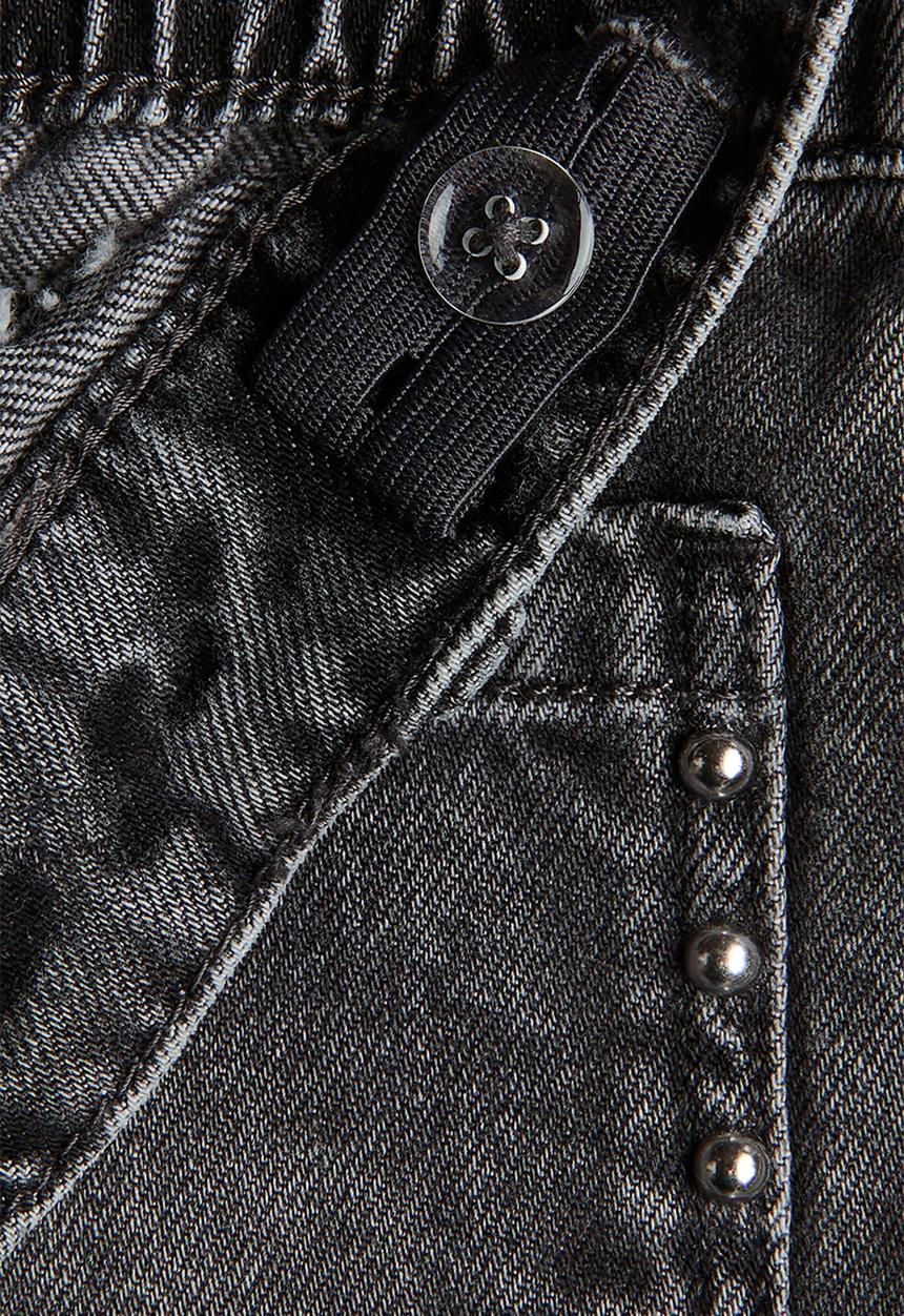 H&M - Wide leg jeans - dark denim grey